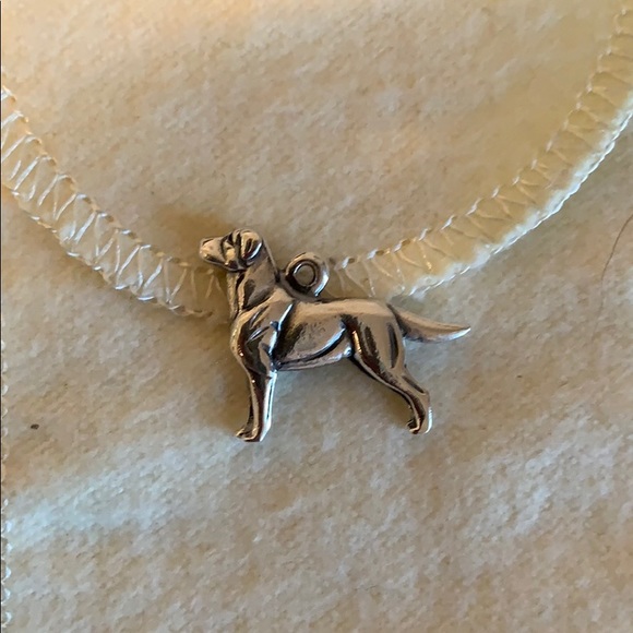 James Avery Sterling Silver Retired Labrador Retriever Dog CharmPendant.